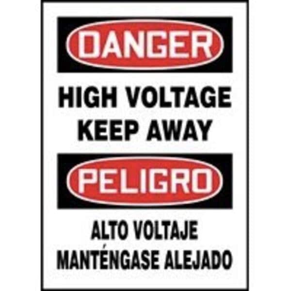 Accuform BILINGUAL OSHA DANGER Safety Sign HIGH SBMELC129MXL - main